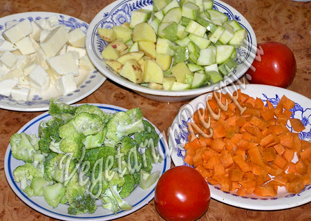 Тушеные овощи в мультиварке - ингредиенты