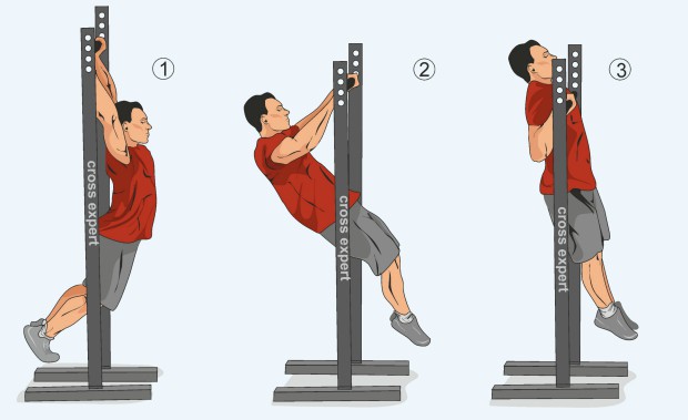 Техника упражнения подтягивания киппингом