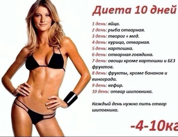 5 дневная диета для похудения на 5