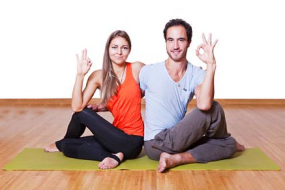 Сложные позы для йоги для двоих   фото (8)
