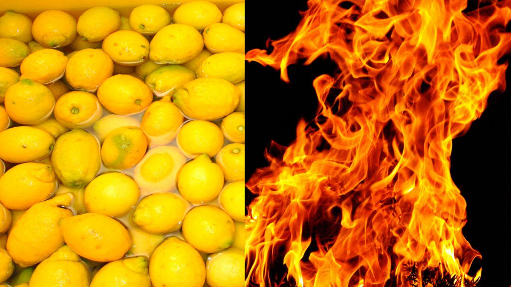 лимоны и огонь