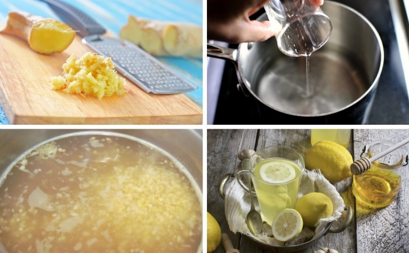 Приготовление имбирно-лимонной минеральной воды