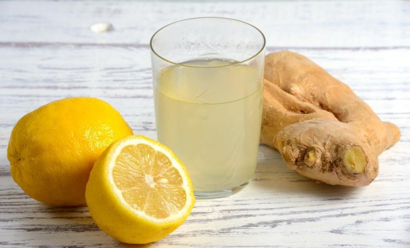 Напиток с имбирём, лимоном и чесноком