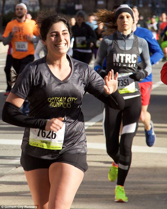 But Elbaz ended up gaining 15 pounds all while training for her first marathon