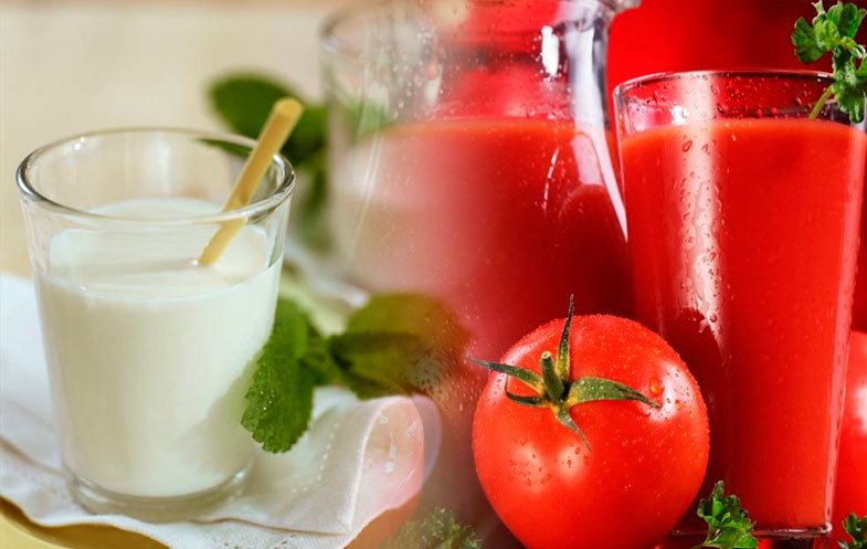 диета первый день томатный сок и молоко