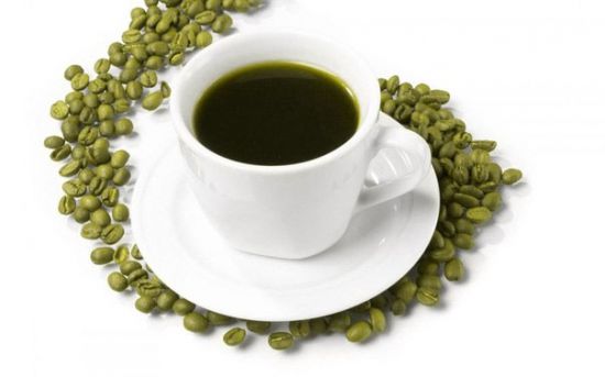 Чашка зеленого кофе