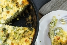 Запеканка с брокколи, и сыром, и грибами