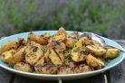 Картофель на гриле в маринаде