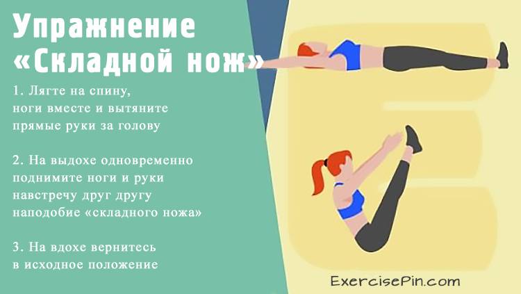 Упражнение для спины «Складной нож». Упражнение для спины