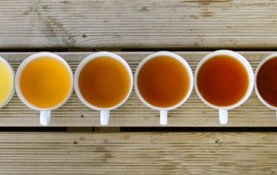 разный цвет чая