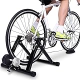 Sportneer Bike Trainer Stand Steel Bicycle Exercise Magnetic Stand with Noise Reduction Wheel,…