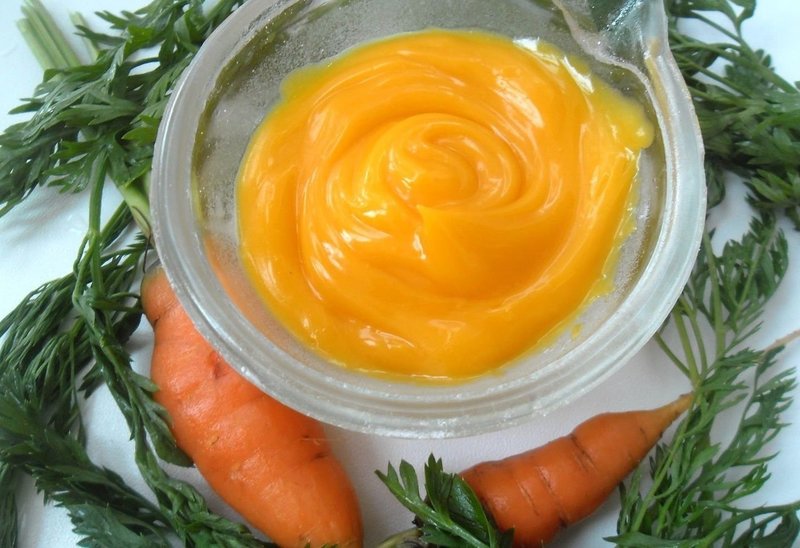 Готовая для применения морковная маска