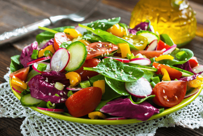 овощной цветной салат