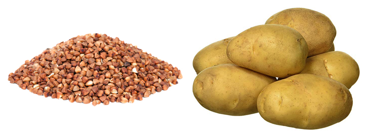 Гречка и картошка