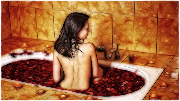 Девушка в ванной