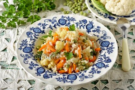 Фото рецепта Рис с цветной капустой