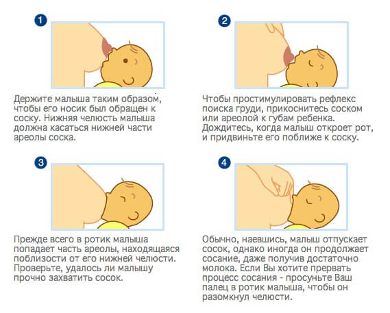 Как прикладывать ребенка к груди