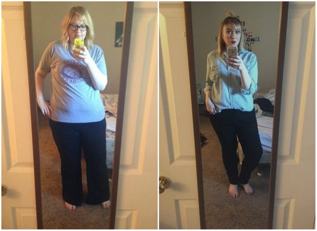 до и после похудения