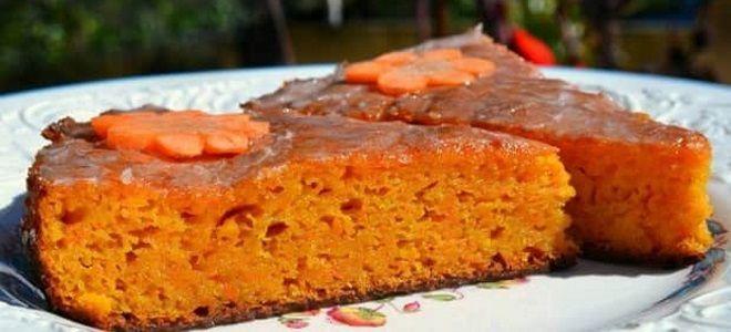 постный морковный пирог