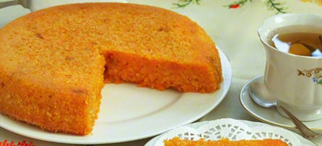 морковный пирог на сковороде