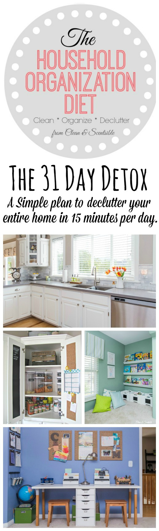 Follow this simple 31 day plan to jumpstart your decluttering process!