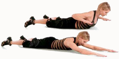 Упражнения для похудения спины