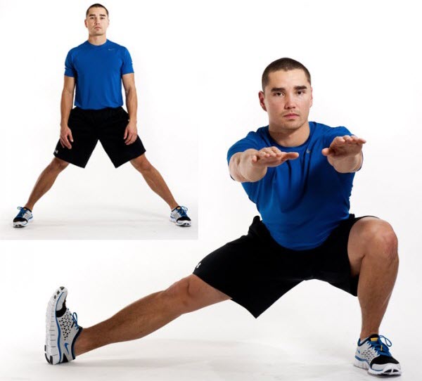 The Hardest Bodyweight Leg Exercises - Deep Side Lunges