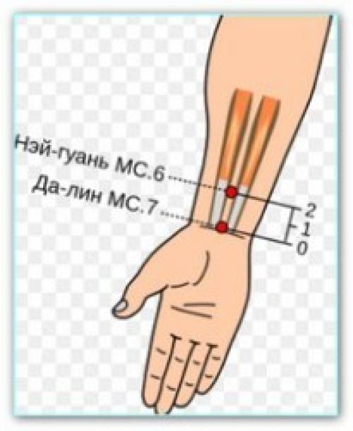 Биологически активные точки на руках